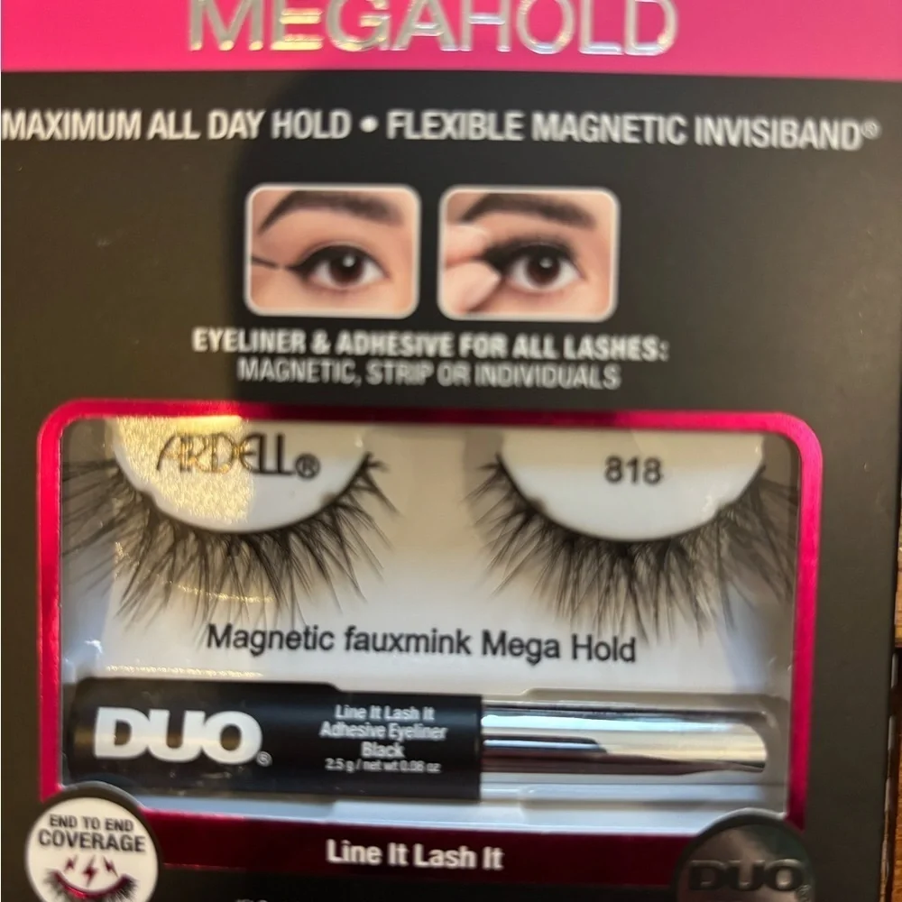 NWT Pack Ardell Magnetic Faux Mink MegaHold Liquid Liner & Lash YOU CHOOSE